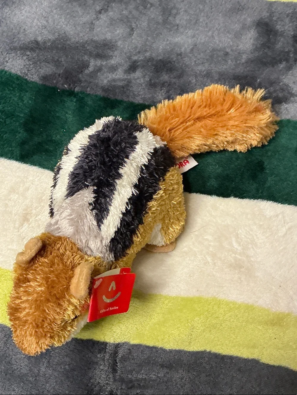 Aurora Plush Chipmunk Toy - Brown, Black, Cream